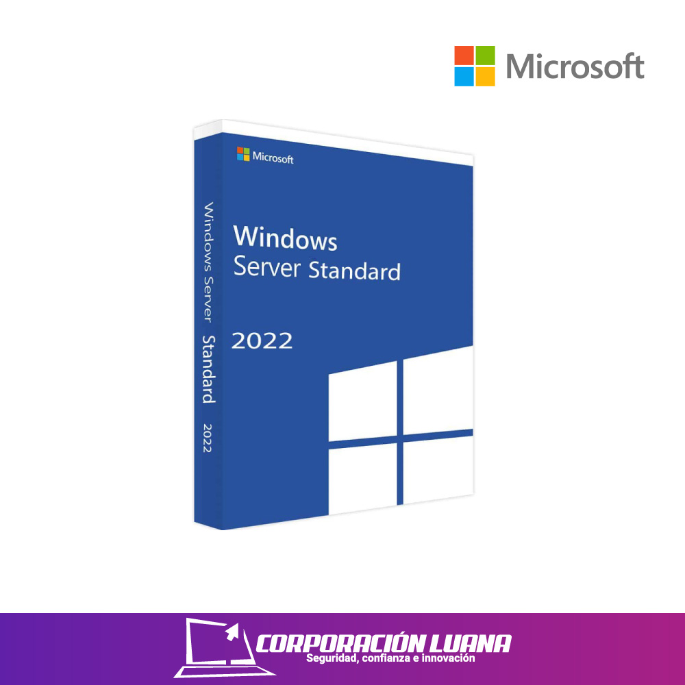 WINDOWS MICROSOFT SERVER STANDARD 2022 64BIT ESPAÑOL 16 CORE P73-08338